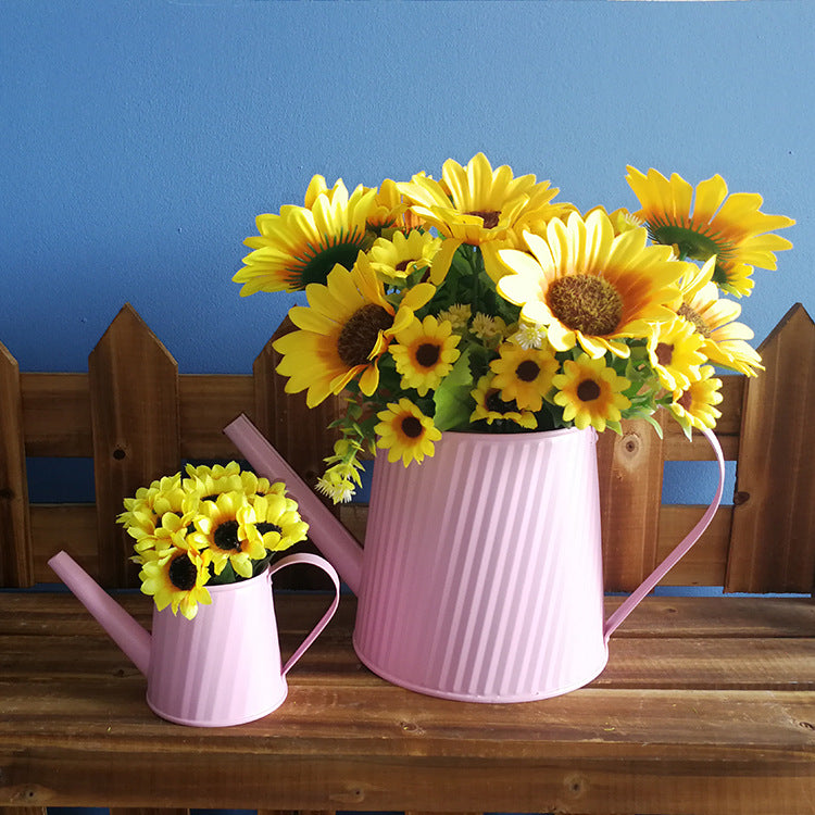Colorful powder-coated galvanized watering can