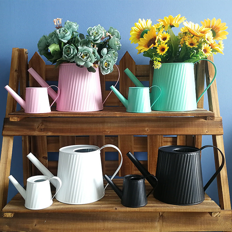Colorful powder-coated galvanized watering can