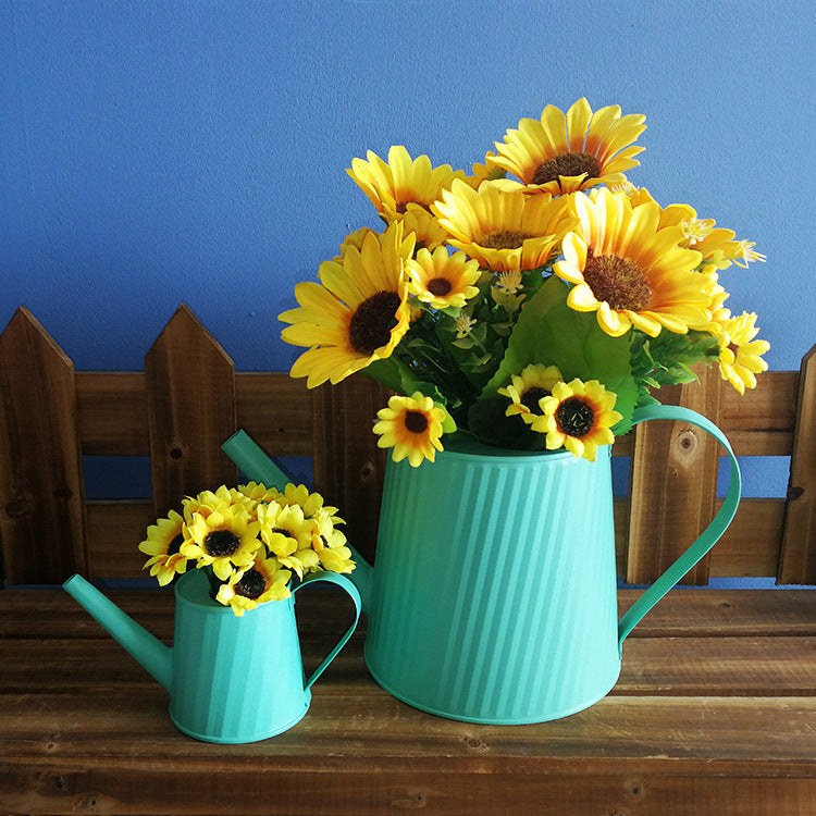 Colorful powder-coated galvanized watering can