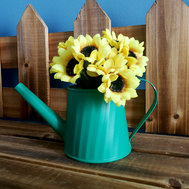 Colorful powder-coated galvanized watering can